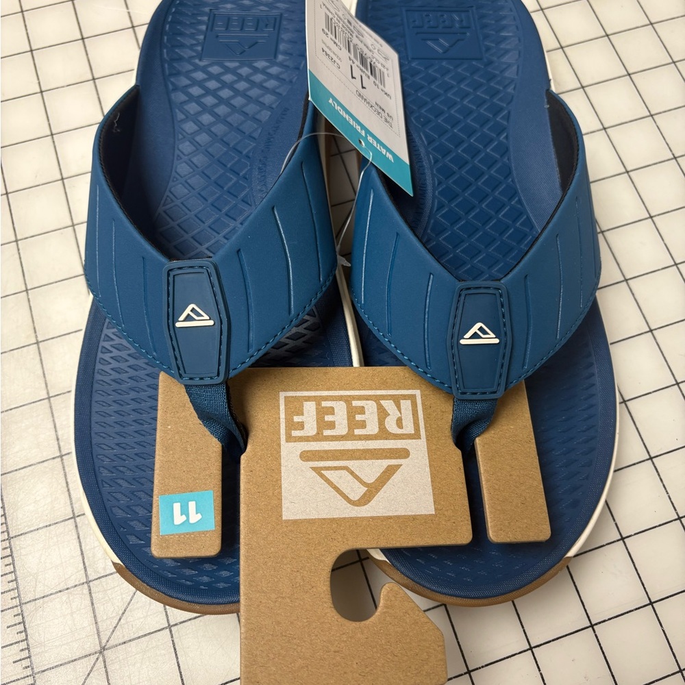 Reef Deckhand Sandals Ocean Depths Blue, NWT, Sz 11